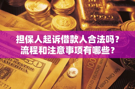 北京担保人起诉借款人合法吗？流程和注意事项有哪些？
