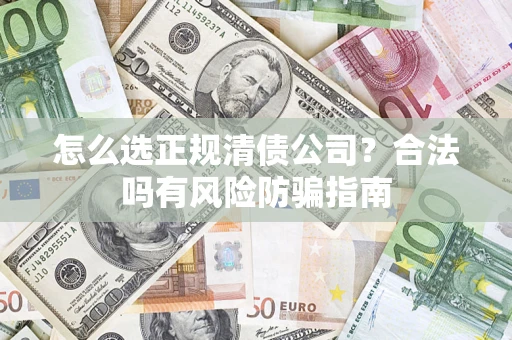 北京怎么选正规清债公司？合法吗有风险防骗指南