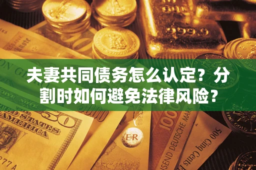 北京夫妻共同债务怎么认定？分割时如何避免法律风险？